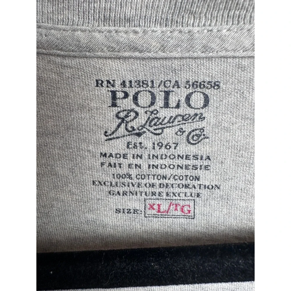 Polo Ralph Lauren Long Sleeve Pocket T-Shirt Casual Basic XL